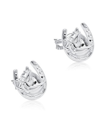 Horse shoe Designed Silver Stud Earring STS-5161